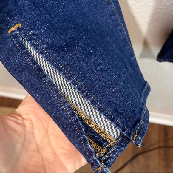 FRAME denim Le High Straight jeans tuxedo split - Picture 8 of 12